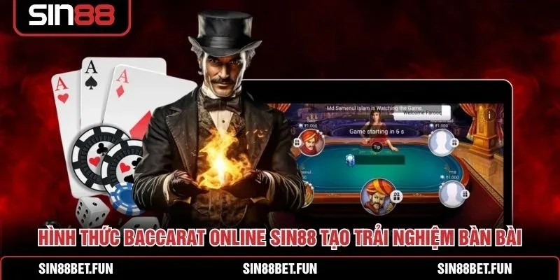 Các cửa cược Con, Cái, Hòa trên bàn Baccarat