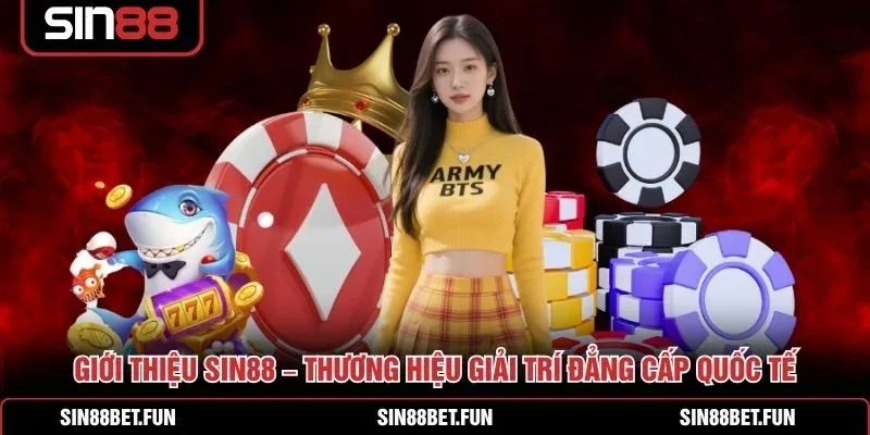Danh mục sản phẩm giải trí gồm thể thao, game bài, slot và bắn cá tại SIN88