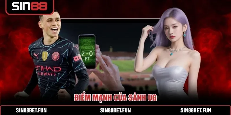 Giao diện sảnh thể thao United Gaming SIN88 với bảng kèo cập nhật trong ngày